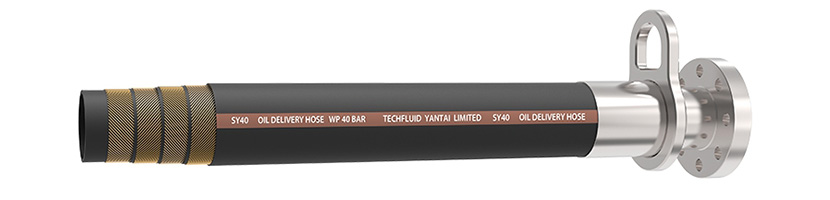 خراطيم الوقود في المنصة البحرية